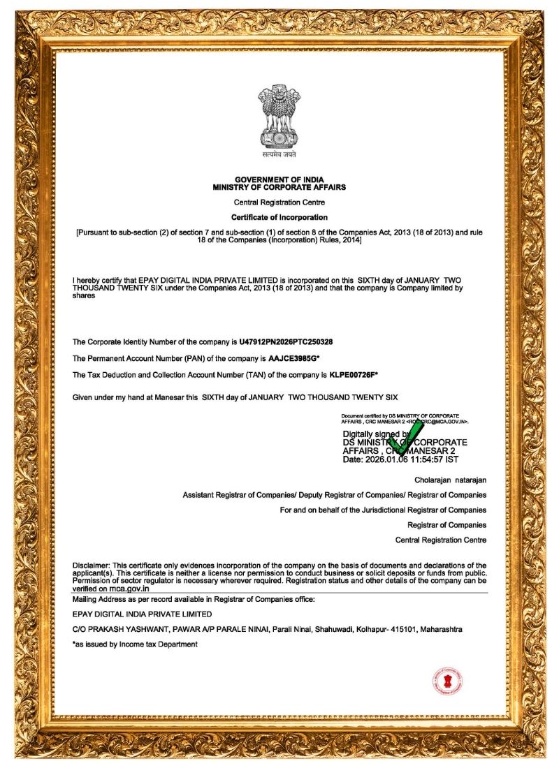 Certificate 1